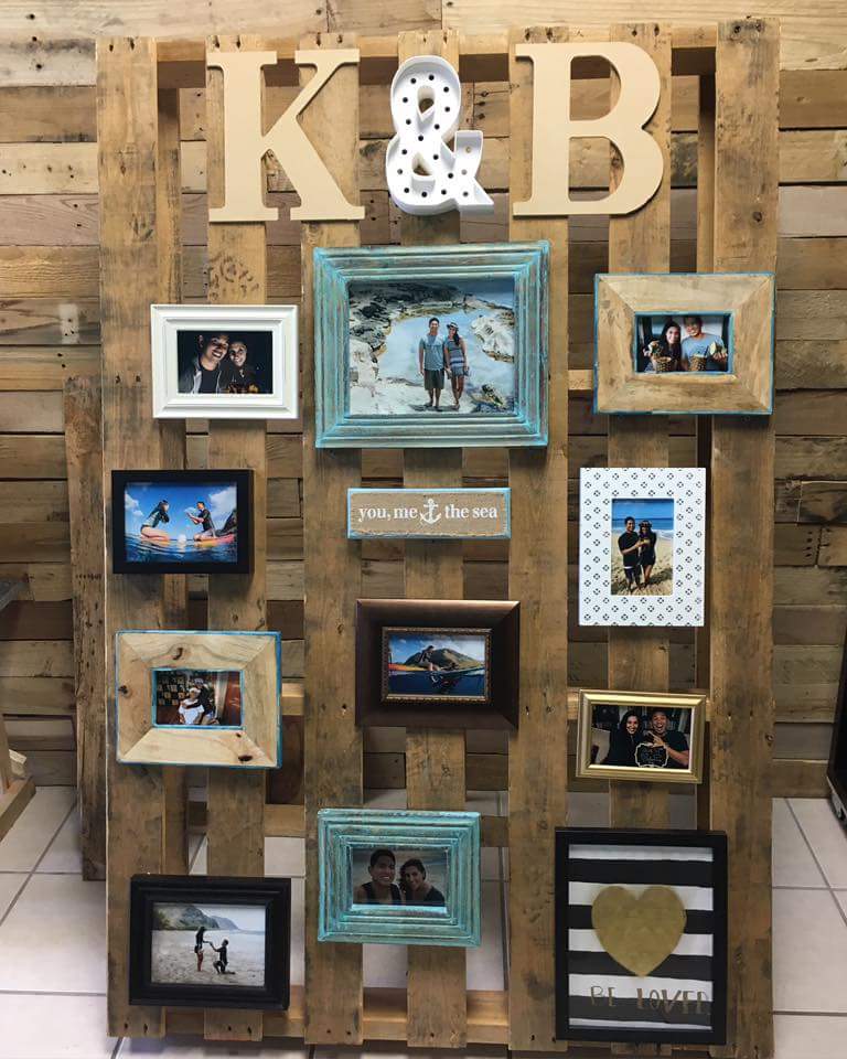 wedding photo display